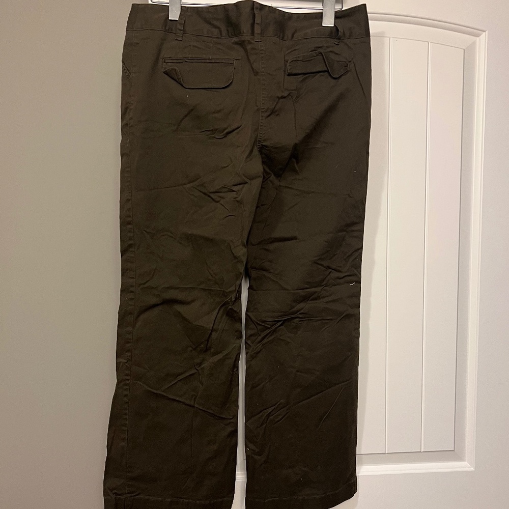 Brown straight leg pant